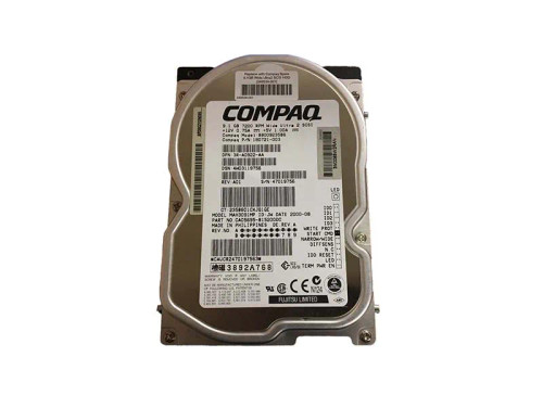 3R-A0922-AA - HP 9.1GB 7200RPM Ultra2 SCSI 68-Pin 3.5" HDD