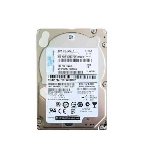 45W9604 - IBM 900GB 10K RPM SAS 6Gb/s 2.5" HDD