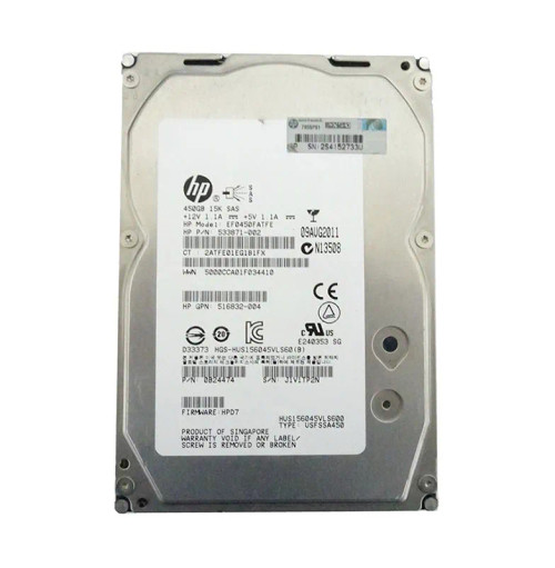 516832-003 - HP 450GB 15000RPM SAS 3Gb/s 3.5" HDD