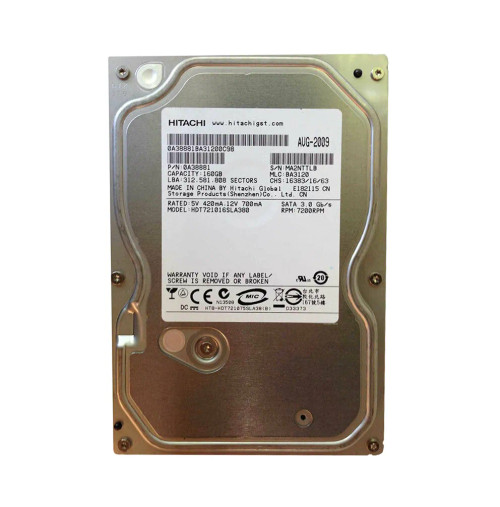 Hitachi 160GB 7200RPM SATA 3.0 Gbps 3.5 Hard Drive for ProLiant DL360p Gen8 Servers