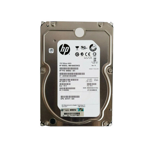 695502-001 - HP 1TB 7200RPM SATA 3.5" Hot-Swap HDD