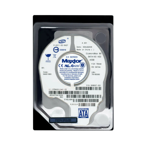 6E040T0 - Maxtor 40GB 7200RPM SATA 2MB 3.5" HDD