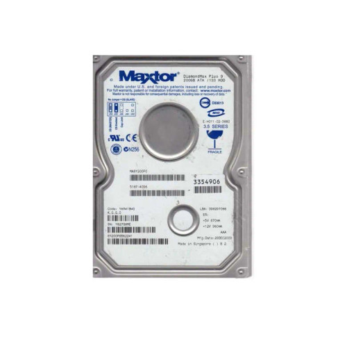 6Y200P0-062241 - Maxtor 200GB 7200RPM IDE 8MB 3.5" HDD