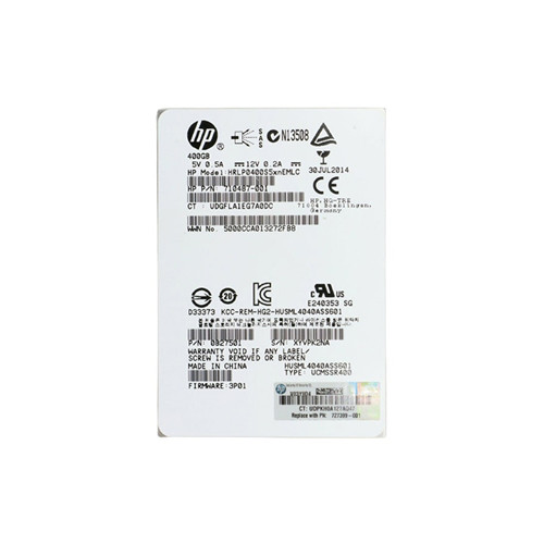 710487-001 - HP 400GB SAS 6Gb/s 2.5" MLC SSD