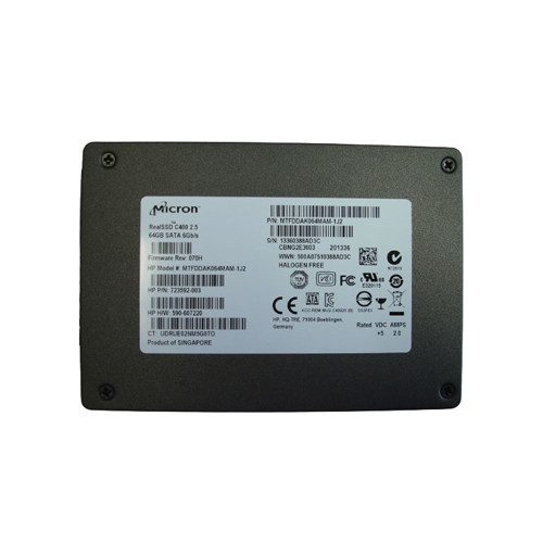 723592-003 - HP 64GB SATA 6Gb/s 2.5" SSD