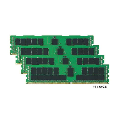 726724-102 - HP 1TB Kit 16 X 64GB DDR4-2133MHz PC4-17000 ECC Registered CL15 288-Pin Load Reduced DIMM 1.2V Quad Rank Memory