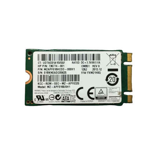 736774-001 - HP 16GB MLC SATA 6Gb/s M.2 2242 SSD