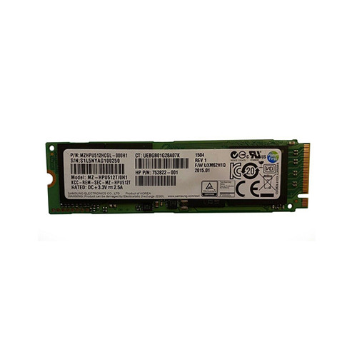 752822-001 - HP 512GB PCIe 2.0 x4 M.2 2280 SSD