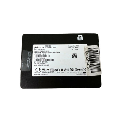 795556-001 - HP 512GB SATA 6Gb/s 2.5" SSD