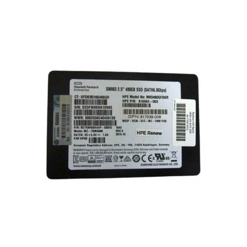 817039-008 - HP 480GB SATA 6Gb/s 2.5" SSD