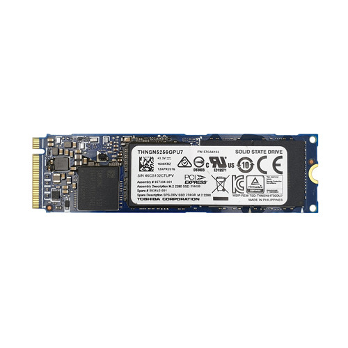 863432-001 - HP 256GB PCIe NVMe 3.0 x4 M.2 2280 SSD
