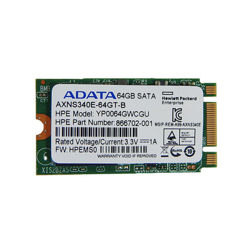 866702-001 - HP 64GB SATA 6Gb/s MLC SSD