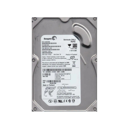 9BD132-034 - Seagate 160GB 7200RPM SATA 3.5" HDD