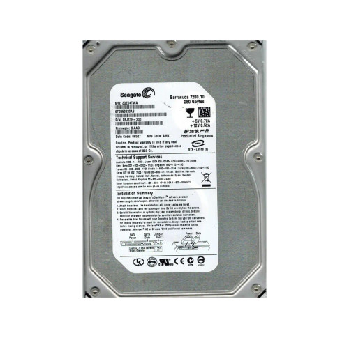 9BJ13E-300 - Seagate 250GB 7200RPM SATA 3Gb/s 3.5" HDD