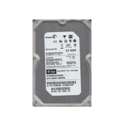 9BL13E-145 - Seagate 250GB 7200RPM SATA 3Gb/s 3.5" HDD