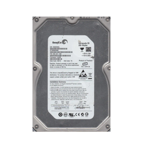 9BL14E-038 - Seagate 250GB 7200RPM SATA 3Gb/s 3.5" HDD