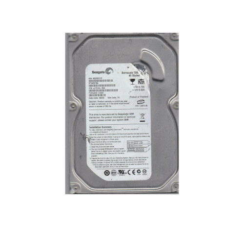 9CY01A-504 - Seagate 40GB 7200RPM IDE 2MB 3.5" HDD