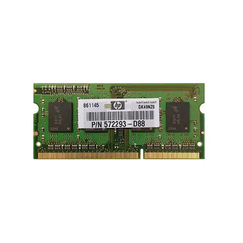 572293-D88 - HP 2GB DDR3-1333MHz PC3-10600 SoDIMM Memory