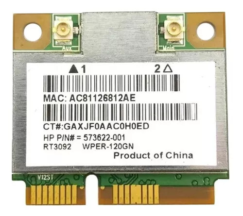 573622-001 - HP Mini Half-Length PCIe 802.11b/g/n Wireless Network Card