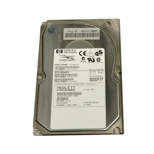 A5234A - HP 18.2GB 10000RPM Fibre Channel 2Gb/s 3.5" HDD