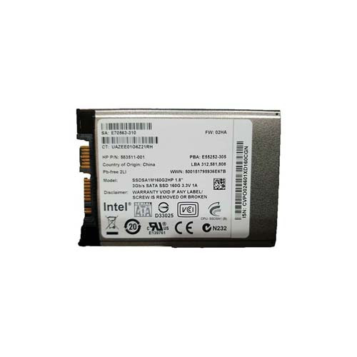 583511-001 - HP 160GB SATA 3Gb/s 1.8" SSD