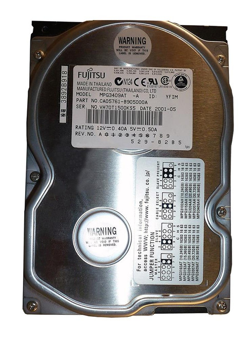 CA05761-B905000A - Fujitsu 40GB 5400RPM IDE 3.5" HDD