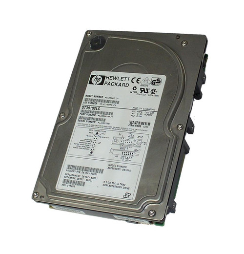 D6107-63001 - HP 9.1GB 10000RPM Ultra-2 SCSI 3.5" HDD
