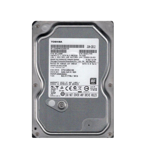 DT01ABA100 - TOSHIBA 1TB 5700RPM SATA 6Gb/s 32MB 3.5" HDD