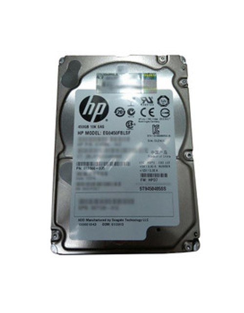 EG0450FBLSF-M6625 - HP 450GB 10000RPM SAS 6Gb/s Hot-Swappable 2.5-Inch Enterprise Hard Drive with Tray for P6000 Series M6625 EVA Enclosures