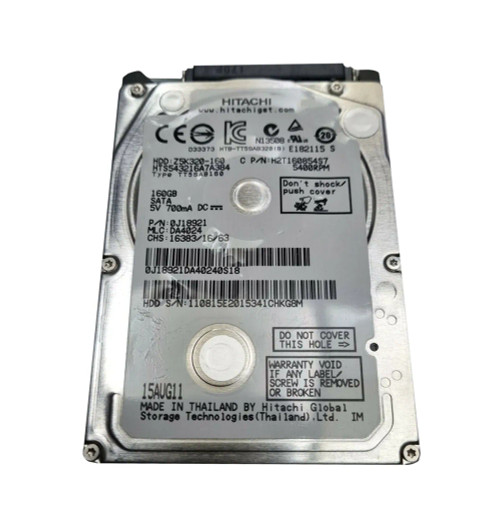H2T160854S7 - HGST 160GB 5400RPM SATA 8MB 2.5" HDD