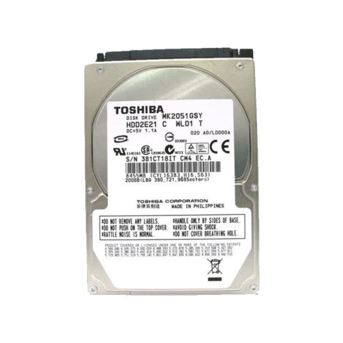 HDD2E21 - TOSHIBA 200GB 7200RPM SATA 16MB 2.5" HDD