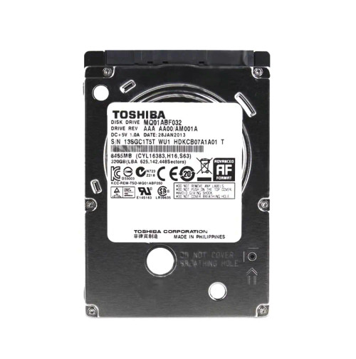 HDKCB07 - TOSHIBA 320GB 5400RPM SATA 6Gb/s 2.5" HDD