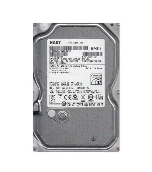HDS5C1032CLA382 - Hitachi 320GB 5400RPM SATA 3.5" 8MB HDD
