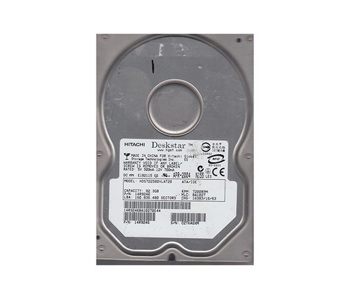 HDS722580VLAT20 - Hitachi 80GB 7200RPM IDE 2MB 3.5" HDD