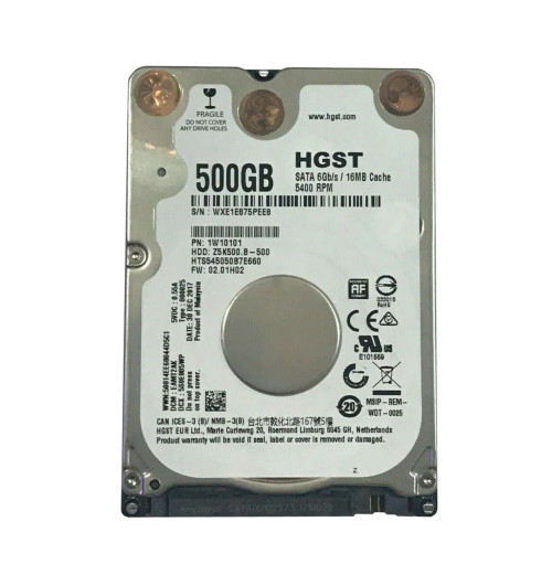 HTS545050B7E660 - HGST 500GB 5400RPM SATA 6Gb/s 2.5" HDD