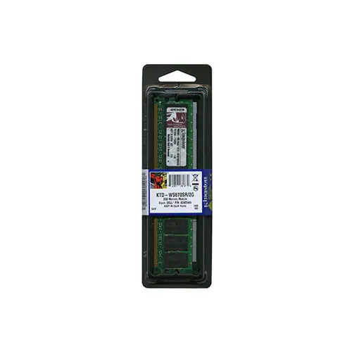 KTD-WS670SR/2G - Kingston 2GB DDR2-400MHz PC2-3200 ECC Registered CL3 240-Pin DIMM 1.8V Single Rank Memory Module