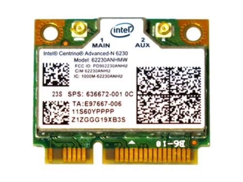 HP Advanced-N 6230 Half MiniCard WiFi Network Adapter with BlueTooth for ProLiant DL360p Gen8 Servers