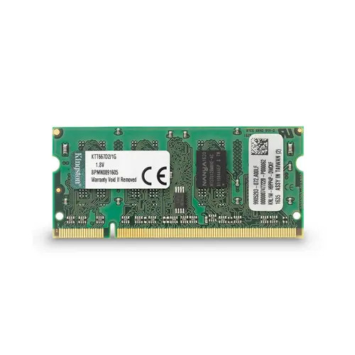 KTT667D2/1G - Kingston 1GB DDR2-667 PC2-5300 Unbuffered SoDIMM Memory Module