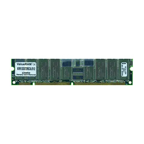 KVR133X72RC3L/512 - Kingston 512MB 133MHz PC133 ECC Registered 168-Pin DIMM