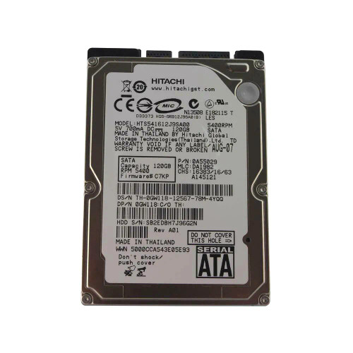 Hitachi 120GB 5400RPM SATA 2.5 Hard Drive for Travelstar - 0A55029