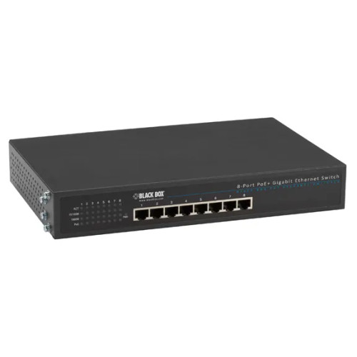 LPB1308A - Black Box 8-Port Gigabit PoE+ Layer 2 Network Switch