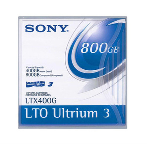 LTX400GWWW-BC - Sony LTX400GWWW LTO Ultrium 3 Barcoded Data Cartridge LTO Ultrium LTO-3 400GB Native 800GB Compressed