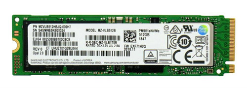 MZ-VLB512B - Samsung 512GB PCIe 3.0 x4 NVMe M.2 2280 SSD