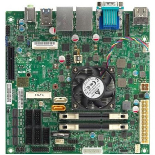 MBD-H9SKV-420-O - Supermicro H9SKV-420 Socket BGA769 G-Series SOC Chipset Mini-ITX System Board Motherboard Supports AMD GX-420CA DDR3 2x DIMM