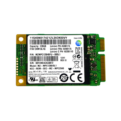 MZMPC128HBFU-000L1 - Samsung 128GB SATA 6Gb/s mSATA SSD