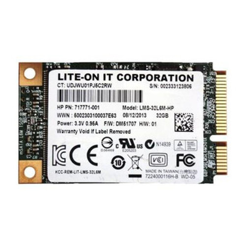 717771-001 - HP 32GB Multi-Level Cell SATA 6Gb/s mSATA Solid State Drive