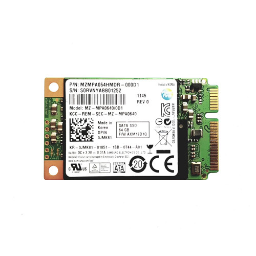 JMK81 - Dell 64GB SATA 3Gb/s mSATA 1.8" SSD