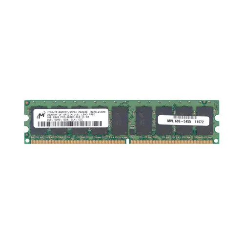 MT18HTF12872AY-53EA1 - Micron 1GB DDR2-533MHz PC2-4200 ECC Unbuffered CL4 240-Pin DIMM Dual Rank Memory Module