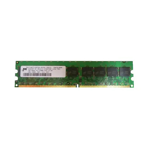 MT18HTF12872AY-667B3 - Micron 1GB DDR2-667 PC2-5300 ECC Unbuffered Memory Module
