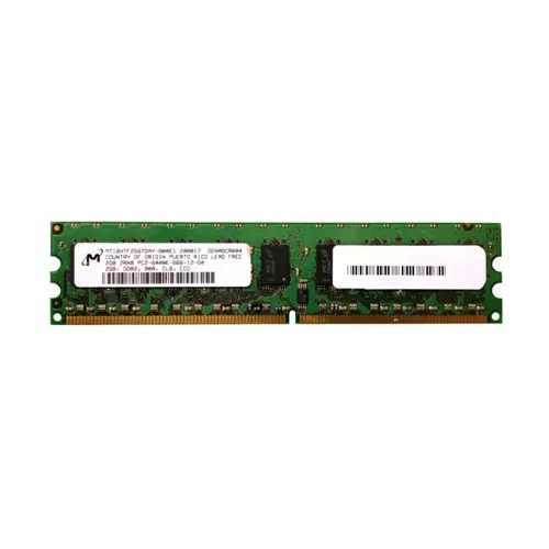 MT18HTF25672AY-800E1 - Micron 2GB DDR2-800MHz PC2-6400 ECC Unbuffered CL6 240-Pin DIMM Dual Rank Memory Module
